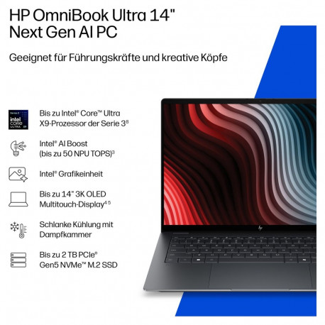 HP sülearvuti OmniBook Ultra 14-kd0470ngx CU7 356H/16GB/512SSD/W11 Home puuteekraaniga