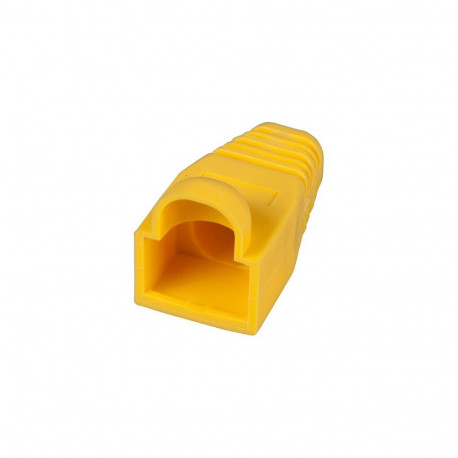 "Knickschutztülle RJ45 gelb, mit Rastnasenschutz, 100 Stk"