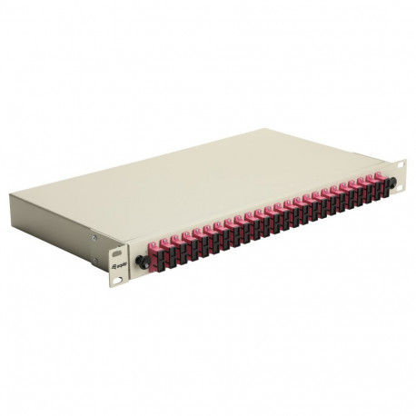 "Equip LWL-Spleißkasten 24-Port SC-Duplex OM4 1U komplett gr"