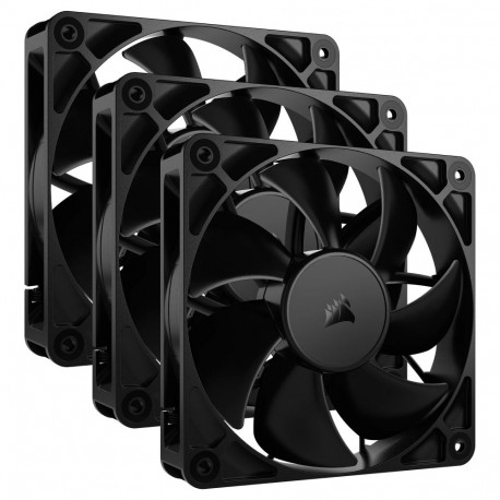 Corsair ventilaatorid RS Series 120 PWM 3 tk 120mm, must