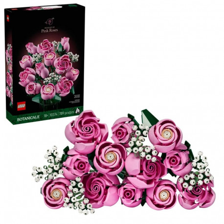 Construction Set - LEGO BOTANICALS 10374 Bouquet of Pink Roses 789 pcs Pink