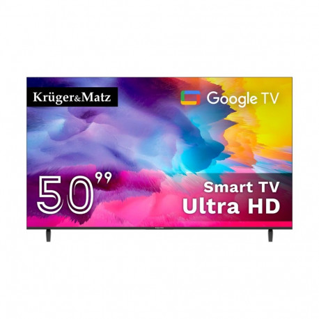 Telewizor Kruger&Matz 50" UHD Google TV 5.0  DVB-T2/T/C  H.265  HEVC