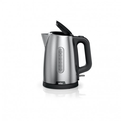 Braun PurShine WK102AI-WK1500BK electric kettle 1.7 L 2200 W Black, Stainless steel