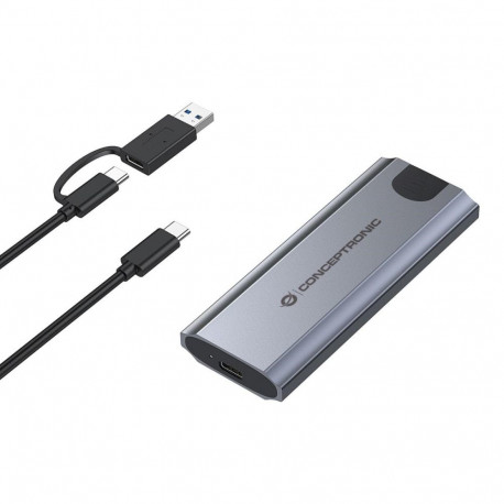 CONCEPTRONIC SSD GehĂ¤use M-Key M.2->M/B+M-Key/USB-C3.2    gr