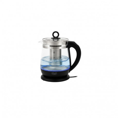 Czajnik szklany 1,5 L z zaparzaczem i regulacją temperatury | 1,5 L | LED | 60–100°C | Adler Adler