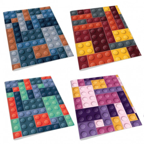 Kaustik A5 36l. 5x5ruut Klotsid, plastkaanega, BP, assortii