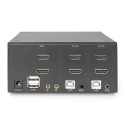 Digitus KVM Switch, 2 Port, Dual Display, 4K, HDMI®