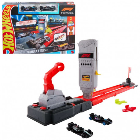 Hot Wheels City Racing vormel 1 stardiraja komplekt 2 metallmudelautoga, mõõtkava 1:64
