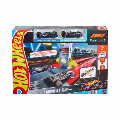 Hot Wheels City Racing vormel 1 stardiraja komplekt 2 metallmudelautoga, mõõtkava 1:64