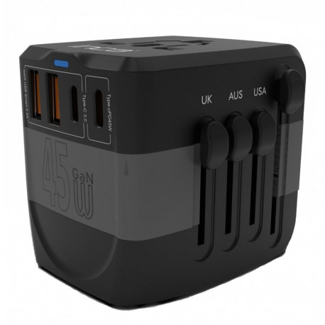Inca IPW-45SA power plug adapter Universal Black