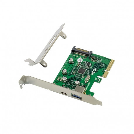 Conceptronic PCIe-kaart EMRICK USB 3.2 Gen 2, 1-pordiline USB-C ja 1-pordiline USB-A