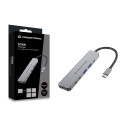 Conceptronic dokkimisjaam DONN33G 6-in-1 USB 3.2 Gen 1, HDMI, USB-A 5Gbps x 2, USB-C 5Gbps x 2, 100W
