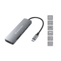 Conceptronic dokkimisjaam DONN11G 6-ühes USB 3.2 Gen 1, HDMI, 100W USB PD, USB 3.0, USB 2.0, SD, TF/