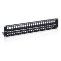 Equip 19" Patchpanel 48xKeystones  FTP 2U  LSA/110   RAL9005