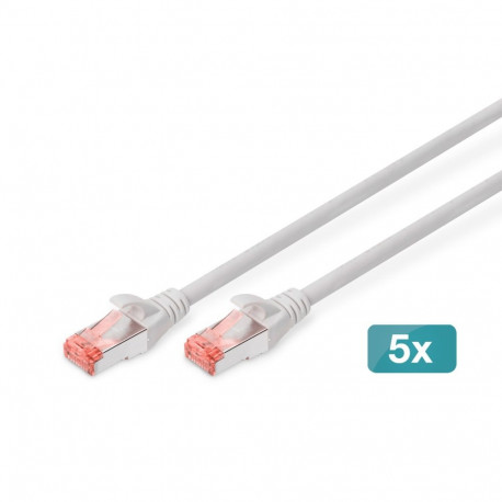 DIGITUS patch-kaablid CAT 6 S/FTP, 5tk, 7m, hall