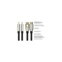 "Python DisplayPort 2.0 Kabel Nylongeflecht schwarz 3m"