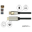 "Python DisplayPort 1.4 an HDMI 2.0 Kabel Nylong. schwarz 2m"