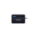 CyberPower ups BU Basic BU650EULCD 650VA 360W 3x Schuko-pistikupesa ja USB-ühendus