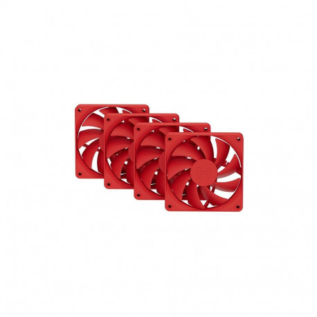 HYTE protsessori ventilaator FAN- -FA12-RR-4 12cm 4tk, punane