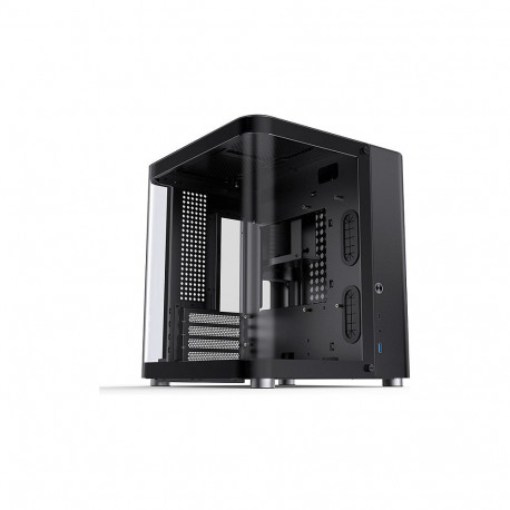Jonsbo Micro-ATX arvutikorpus TK-1 2.0, karastatud klaas, must