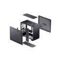 Jonsbo Micro-ATX korpus U4 Mini Mesh, must