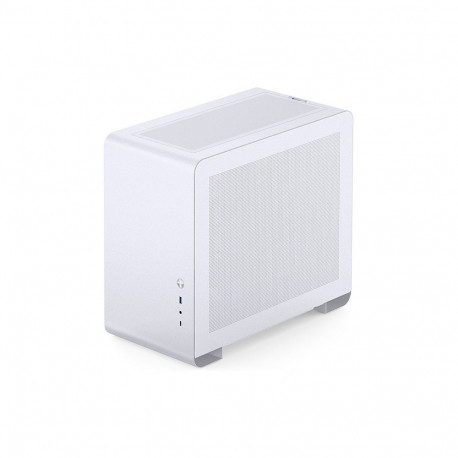"Jonsbo U4 Mini Micro-ATX-Gehäuse, Tempered Glass - weiß"