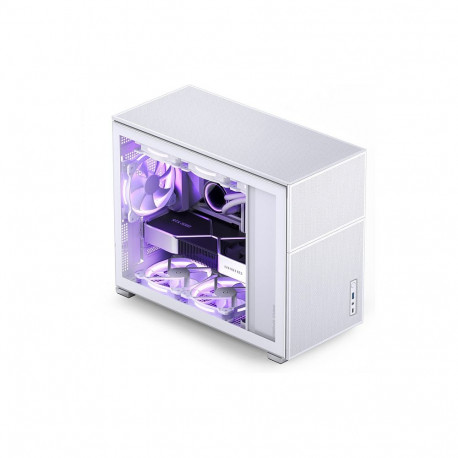 "Jonsbo D31 MESH Micro-ATX Gehäuse, Tempered Glass - weiß"