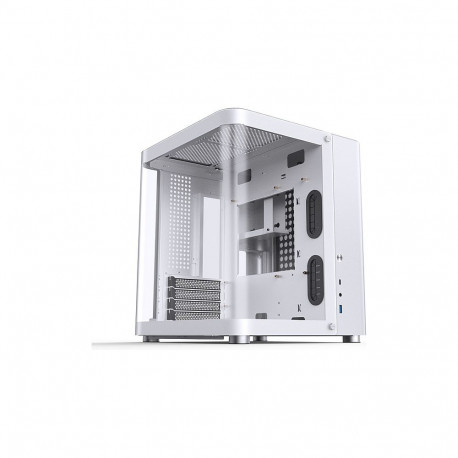 "Jonsbo TK-1 2.0 Micro-ATX Gehäuse, Tempered Glass - weiß"