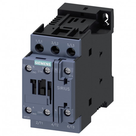 Siemens kontaktor 3RT20261BB40 AC-3 11kW/400V 1S+1 24VDC 3p S0