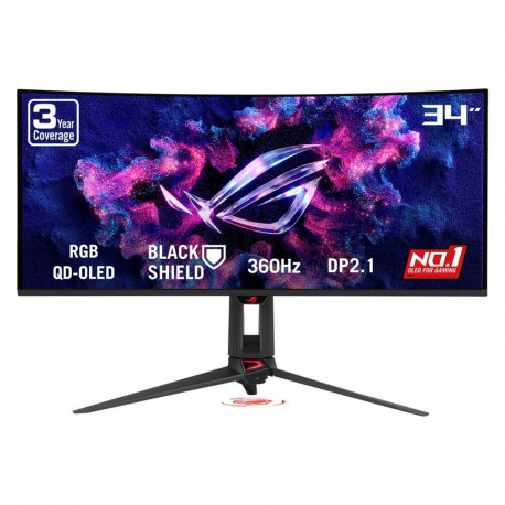 ASUS monitor 90LM0CU0-B01971 86,4cm (34") 3440 x 1440 pikslit 21:9 Wide Quad HD OLED 0,03ms 360Hz HD