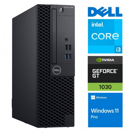 DELL 3060 SFF i3-8100 16GB 256SSD M.2 NVME GT1030 2GB WIN11Pro