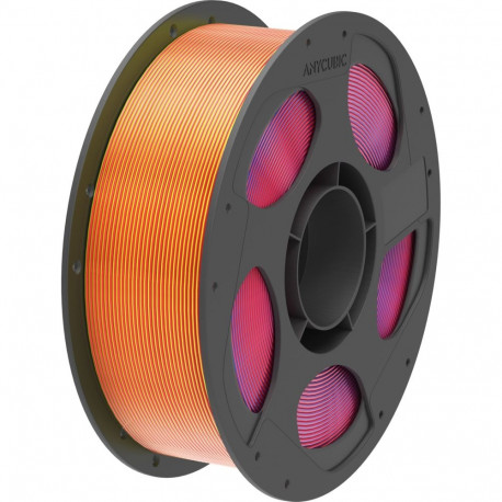 Anycubic PLA Silk Filament Tri-Color: Red Blue Yellow