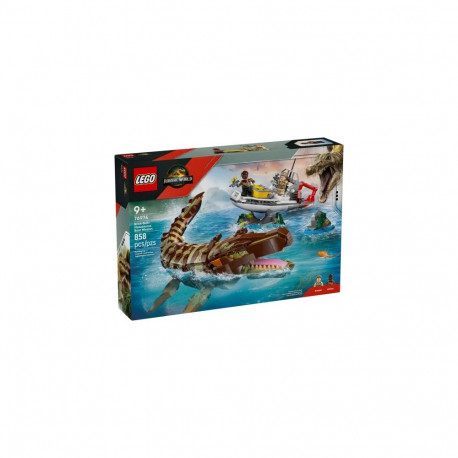 Toy Set - Lego 76974 Jurassic World Mosasaurus Boat Mission 3 Minifigures