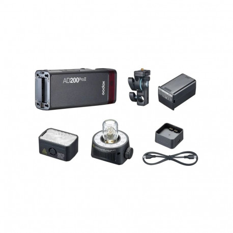 Lighting Equipment - Godox Witstro AD200Pro II Portable Flash Unit, 1/512-1 Power Output, Bi-color M