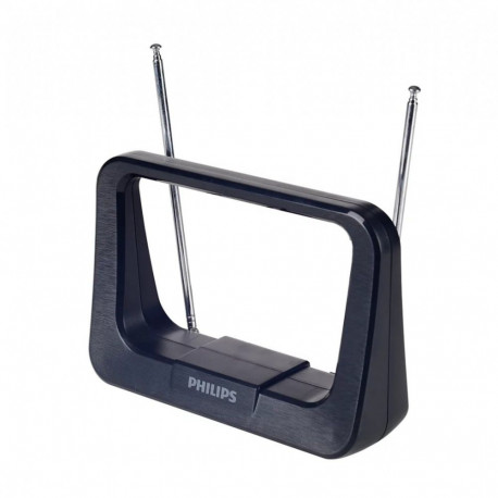 Indoor TV antenna with 1.8m coaxial cable, 75 Ohm, 3G/4G filter, DVB-T/T2