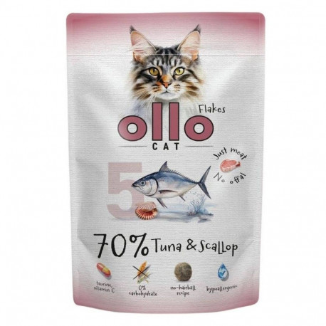 OLLO Cat No. 5 Tuna and scallop - wet cat food - 85g