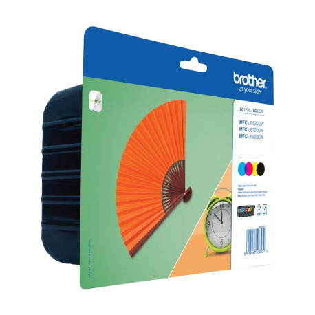 Brother tindikassett LC-129XLVALBP 4 tk originaal, must, tsüaan, magenta, kollane