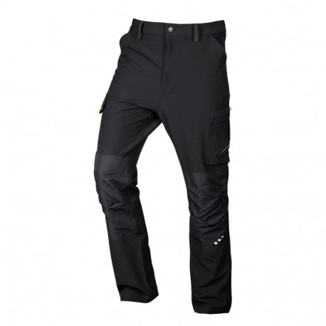 Mix&Match tööpüksid 4-suunalise venivusega suurus XXL, must-oranžid