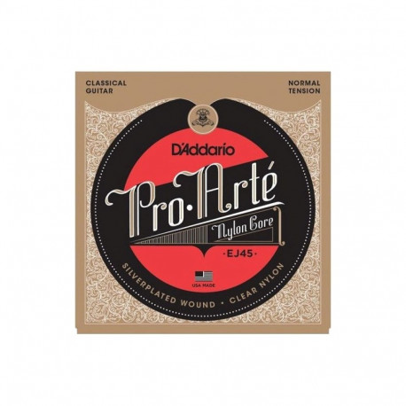 Classical Guitar Strings - D'Addario EJ45 Pro-Arté Nylon Classical Guitar Strings, Normal Gauge
