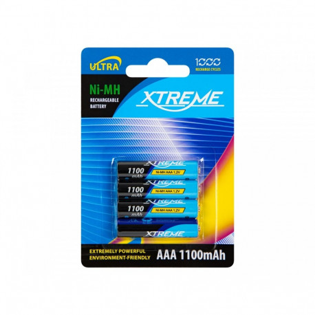 XTREME laetavad akud R3 NiMH AAA 1100mAh, 4 tk