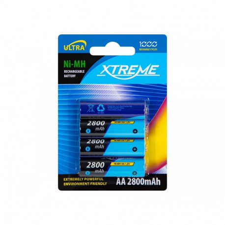XTREME laetavad akud R6 NiMH AA 2800mAh, 4 tk