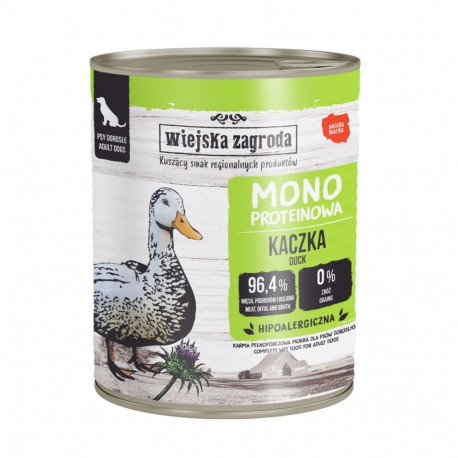 WIEJSKA ZAGRODA Mono Duck - wet dog food - 800g