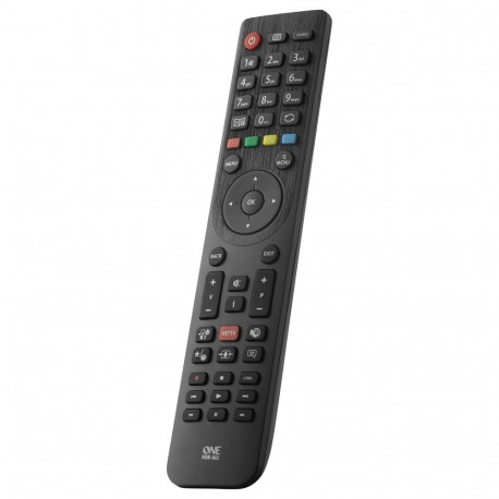 "One for all Telefunken TV Ersatzfernbedienung (schwarz)"