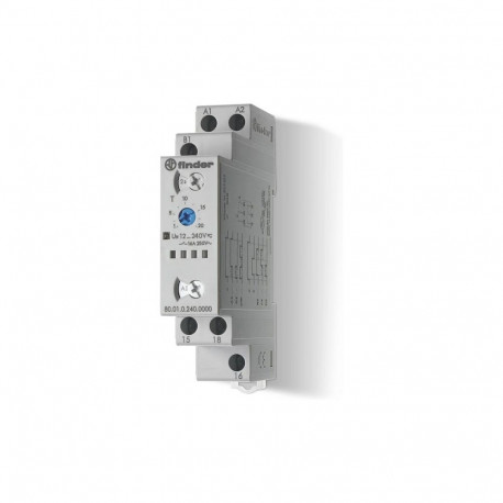"Finder Multifunktions-Zeitrelais 80.01.0.240.0000 1W 16A 12-240VAC/DC"