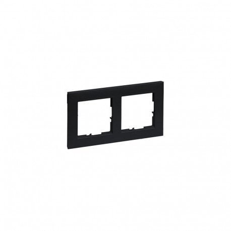 Legrand raam 765372 SEANO 2-kohaline, must