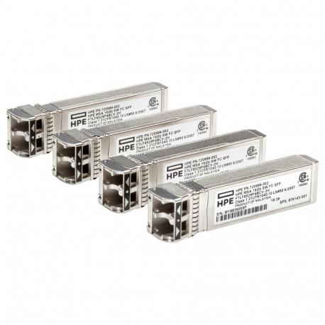 MSA lühilaine transiiver 32Gb SFP+ Fibre Channel 4-pakk Option Bdl