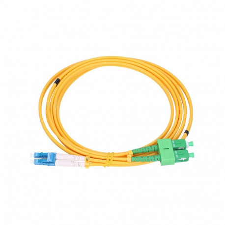 "Extralink Patchkabel SC/APC auf LC/PC, Einzelmodus, Duplex, 9/125um, 2mm, 1.5m"