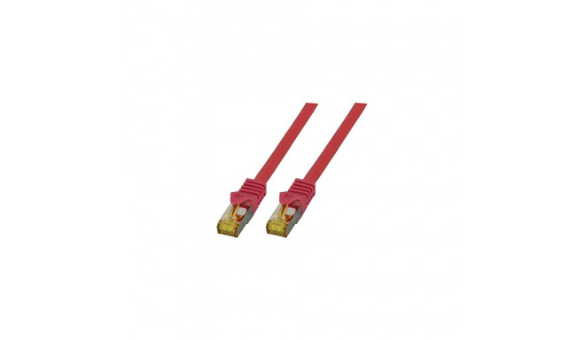 EFB RJ45 patch-kaabel S/FTP Cat.6A LSZH Cat.7 Rohk. 30.00m, punane