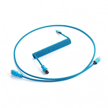CableMod PRO klaviatuuri spiraalkaabel Micro-USB–USB tüüp A 150cm, spektrumsinine