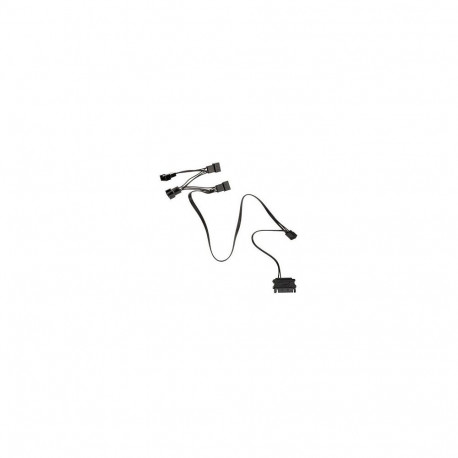 "Kolink 1-4 PWM Lüfter Splitterkabel - 35 cm, geflochten, schwarz"
